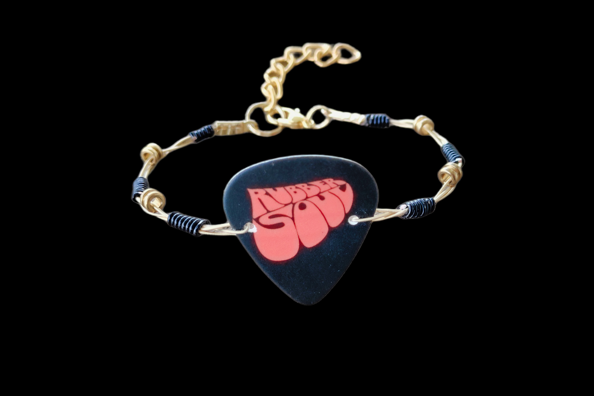 The Beatles "Rubber Soul" Guitar String Bracelet Upcycled Guitar String